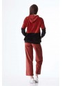 KAPÜŞONLU KADİFE SWEAT
